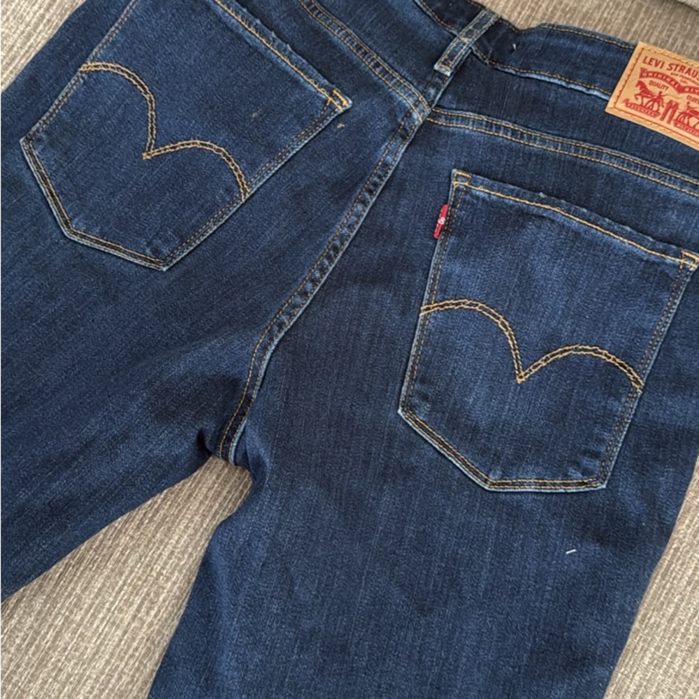 Levi's 721 High Rise Skinny Jeans - Indigo Blue - Picture 4 of 6